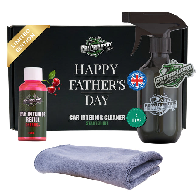 Father's Day Car Gift Set for Dad - Car Interior Cleaning Kit With a Ready To Give Gift Box
